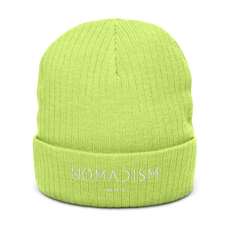 beanie white logo