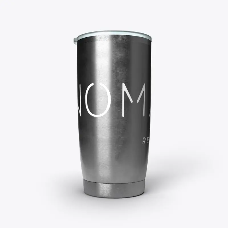 Stainless Tumbler White logo Nomadism